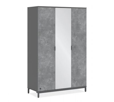 SPACE GRAY ארון 3 דלתות 