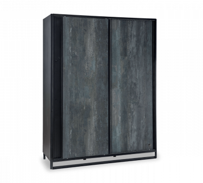 Dark Metal Sliding Wardrobe ארון הזזה