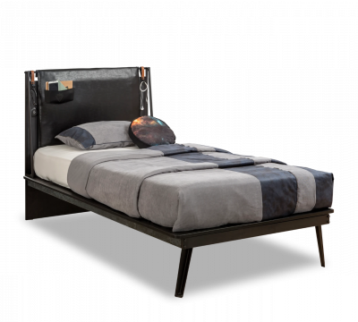 Dark Metal Line Bed (100x200 Cm) מיטה