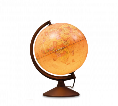 World Sphere With Light מנורת שולחן