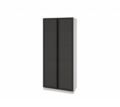 TWIN ארון 2 דלתות זכוכית  - מדפים 