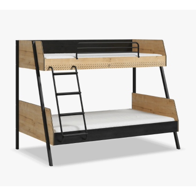 Black Large Bunk Bed (90x200-120x200 Cm) מיטה קומתיים